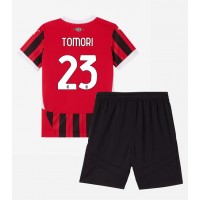 AC Milan Fikayo Tomori #23 Domáci Detský futbalový dres 2024-25 Krátky Rukáv (+ trenírky)